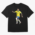 neymar Oversized T-Shirt Bring a Champion Mindset to FIFA World Cup 2026 USA Canada Mexico for Fans of CR7 and Messi and Argentina, Bringing Vintage Soccer Flavor, Modern Football Stars, National Flags and Final Night Emotion; Ideal for Football