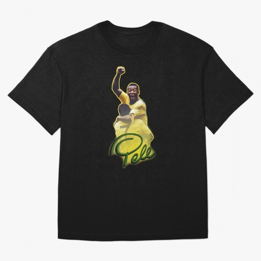 Pele World Cup Brazil Essential T-Shirt Bring Stadium Energy to Global Football Passion for FIFA World Cup 2026, Celebrating CR7 and Messi, Spain and Netherlands, Champion Mindset, Group Stage Buzz, Knockout Tension and Passionate Fan Culture;