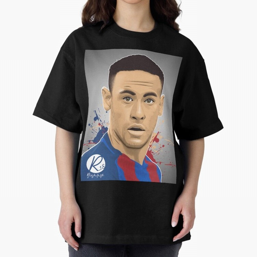 NEYMAR Oversized T-Shirt Share the Excitement of Global Football Passion for FIFA World Cup 2026, Made for Messi, Neymar and Mbappe, Argentina, Champion Mindset, Group Stage Buzz, Knockout Tension and Passionate Fan Culture; Ideal for Fans Who