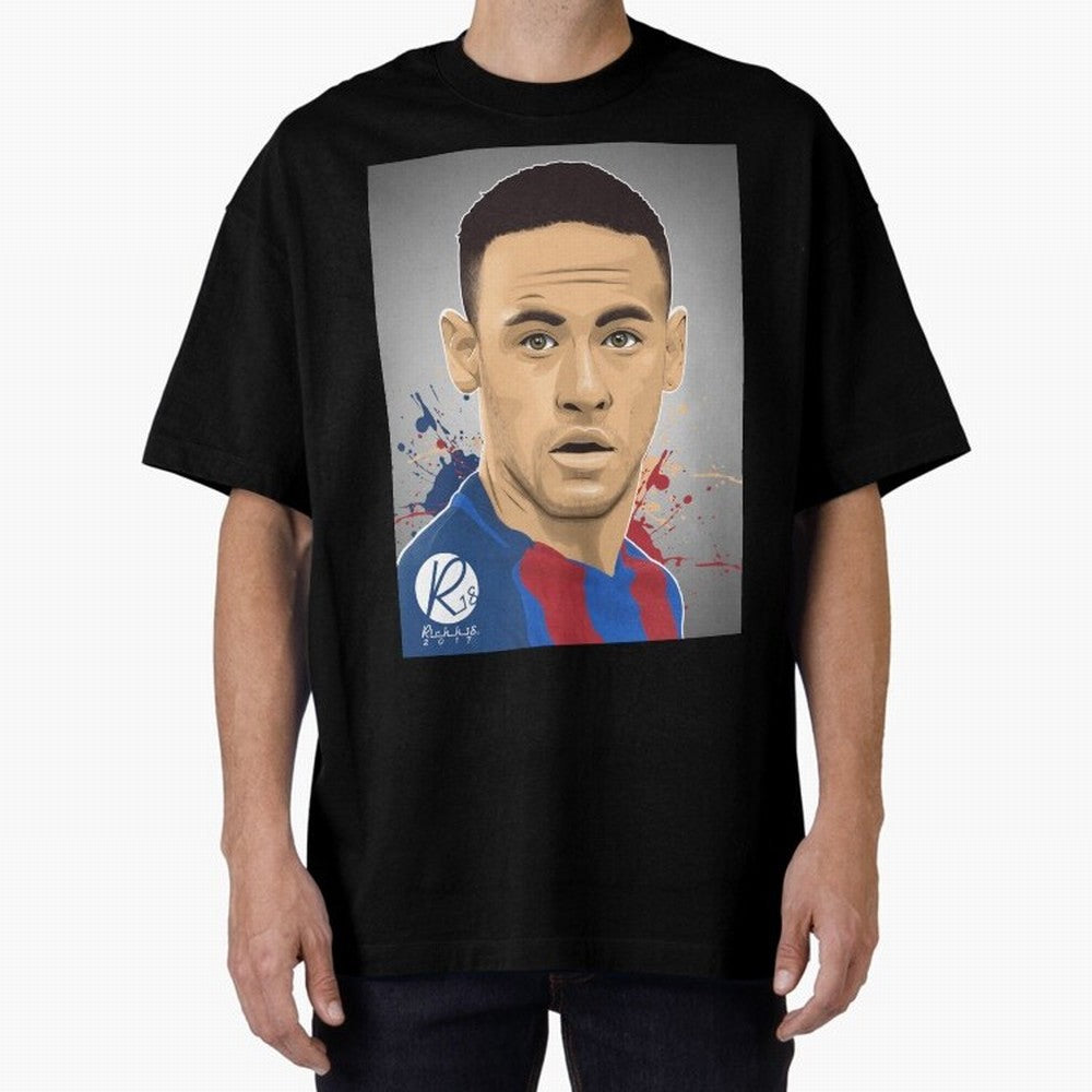 NEYMAR Oversized T-Shirt Share the Excitement of Global Football Passion for FIFA World Cup 2026, Made for Messi, Neymar and Mbappe, Argentina, Champion Mindset, Group Stage Buzz, Knockout Tension and Passionate Fan Culture; Ideal for Fans Who
