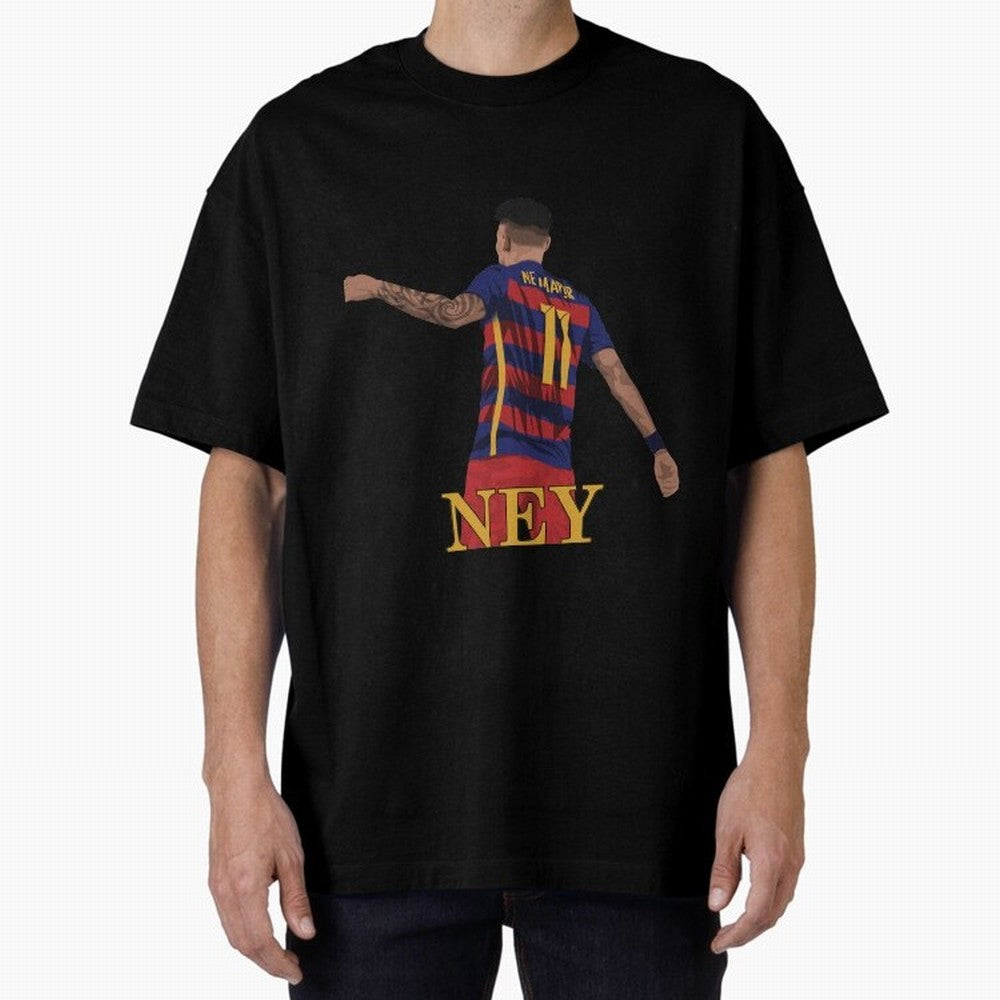 Neymar Oversized T-Shirt Experience Global Football Passion for FIFA World Cup 2026 USA Canada Mexico, Connected to CR7, Argentina, France and Brazil, Tournament Hype, Historic Matchups, Family Viewing Parties and Global Sports Pride; Perfect for