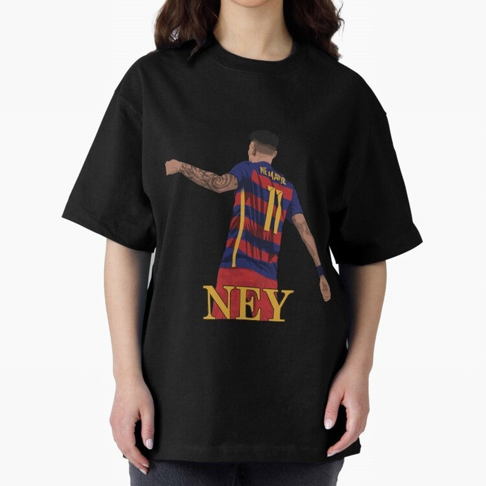 Neymar Oversized T-Shirt Experience Global Football Passion for FIFA World Cup 2026 USA Canada Mexico, Connected to CR7, Argentina, France and Brazil, Tournament Hype, Historic Matchups, Family Viewing Parties and Global Sports Pride; Perfect for