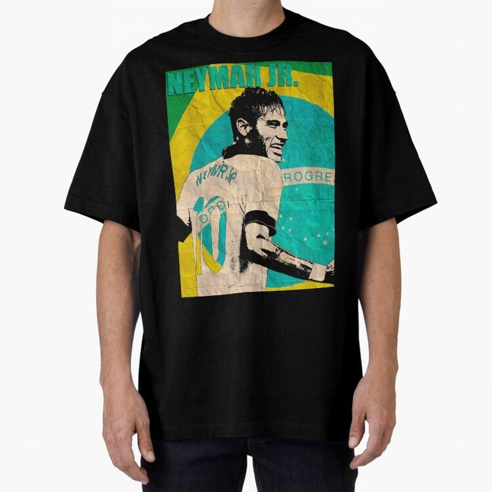Neymar Oversized T-Shirt Bring World Football Passion into FIFA World Cup 2026 Group Stage Filled with Haaland and Mbappe, Argentina and Brazil Energy, Worldwide Fan Energy, Dramatic Goals, Stadium Lights and Championship Celebrations; Great for
