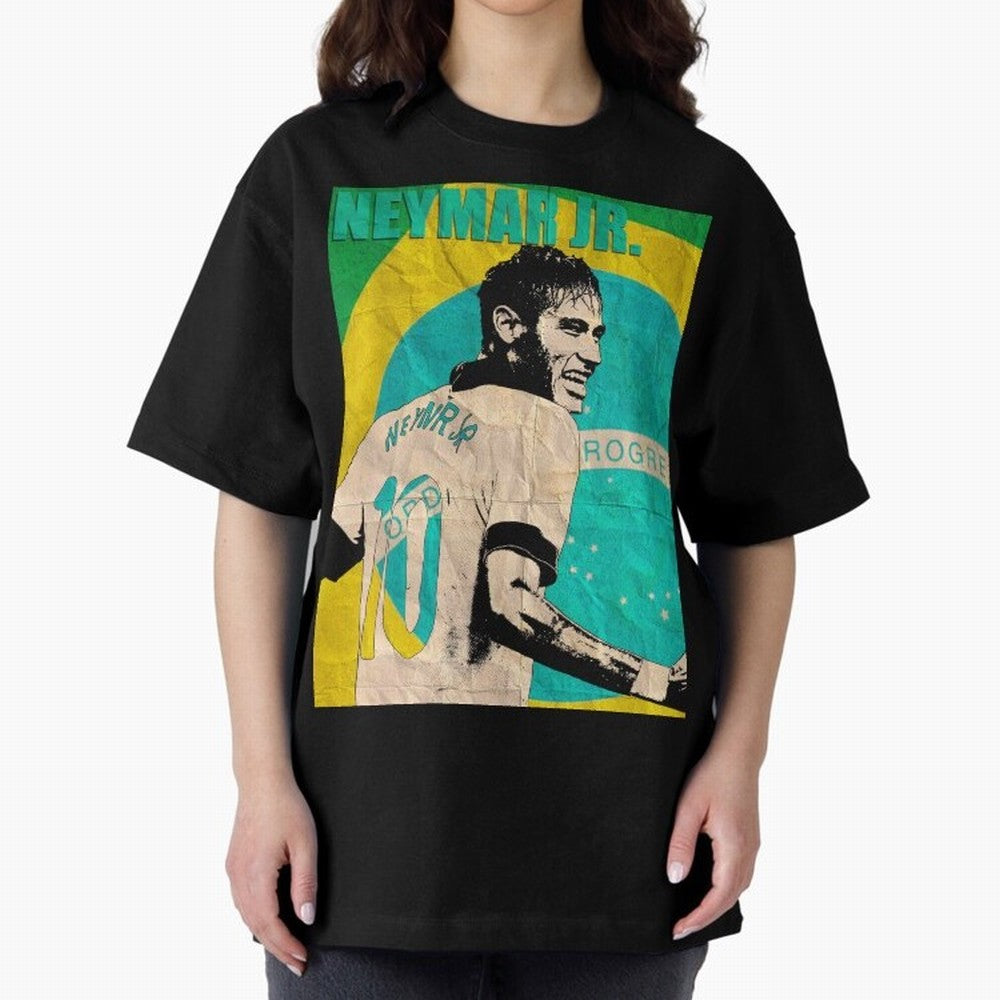 Neymar Oversized T-Shirt Bring World Football Passion into FIFA World Cup 2026 Group Stage Filled with Haaland and Mbappe, Argentina and Brazil Energy, Worldwide Fan Energy, Dramatic Goals, Stadium Lights and Championship Celebrations; Great for