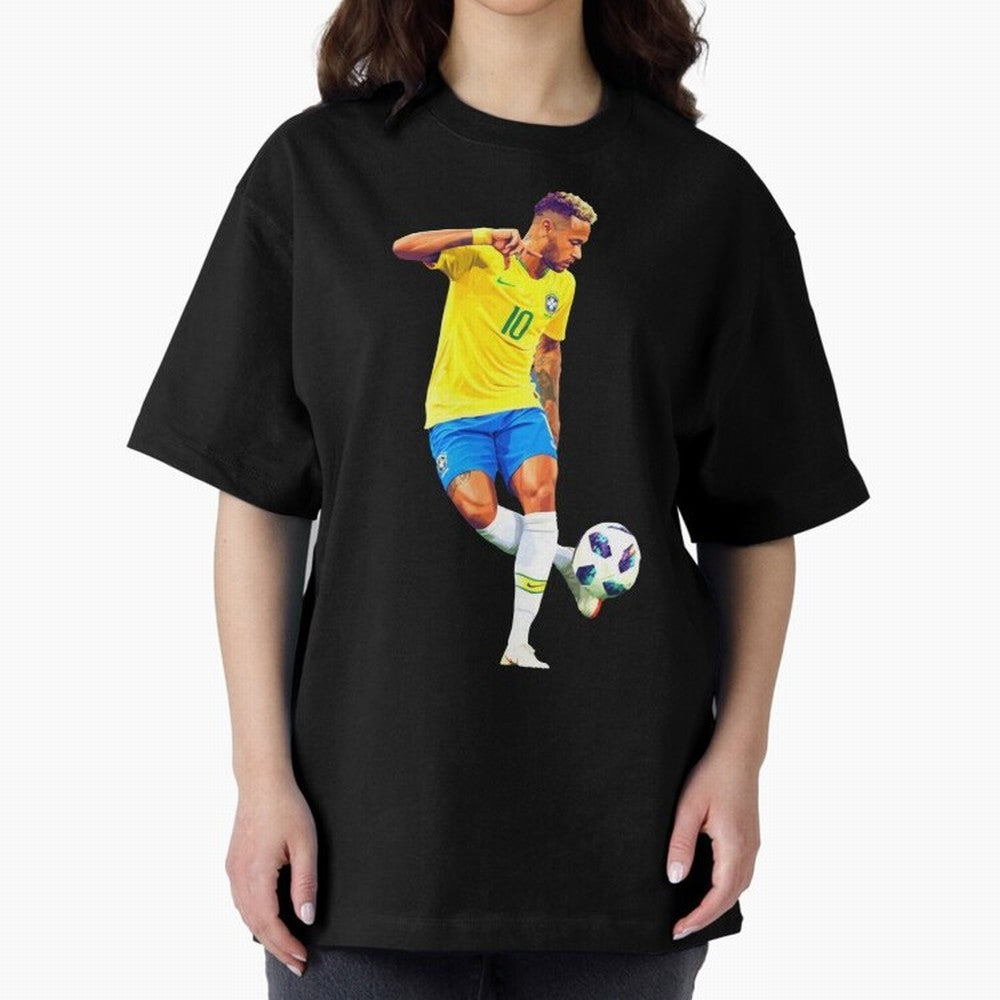 Neymar Oversized T-Shirt Cheer for FIFA World Cup 2026 Made for Haaland, Brazil Energy, Match Day Excitement, Supporter Culture, Golden Goals and Global Football Passion; Made for Die Hard Supporters, Soccer Lovers, Game Day Photos and