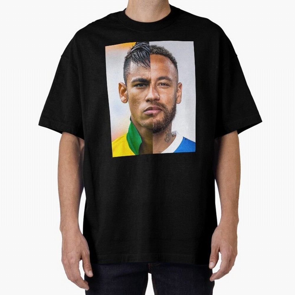 Neymar Oversized T-Shirt Keep the Legacy of Match Day Hype around FIFA World Cup 2026 Group Stage, Messi, Neymar and Mbappe, Brazil, Portugal and Argentina, Tournament Hype, Historic Matchups, Family Viewing Parties and Global Sports Pride; Ideal
