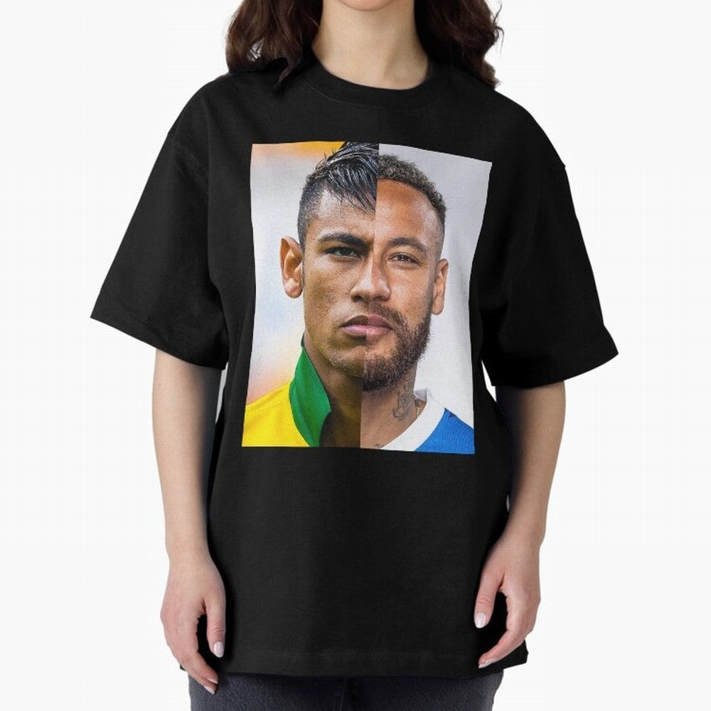 Neymar Oversized T-Shirt Keep the Legacy of Match Day Hype around FIFA World Cup 2026 Group Stage, Messi, Neymar and Mbappe, Brazil, Portugal and Argentina, Tournament Hype, Historic Matchups, Family Viewing Parties and Global Sports Pride; Ideal