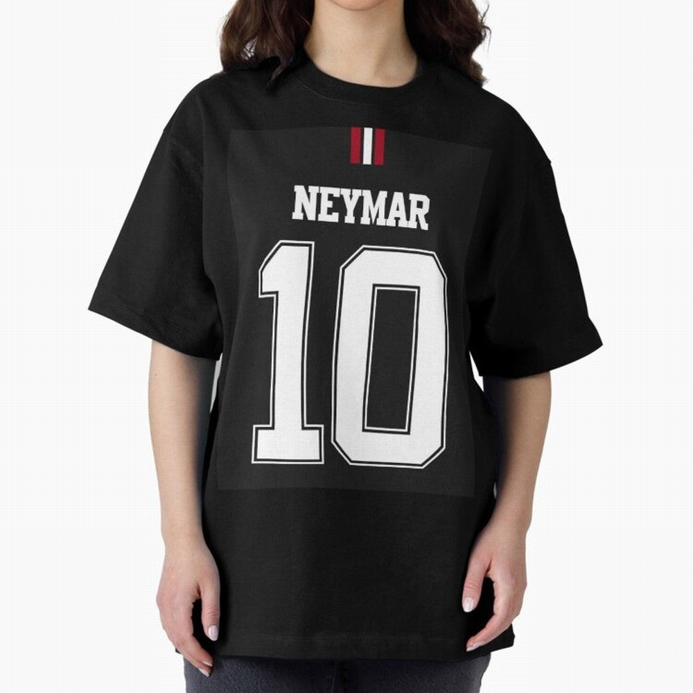 Neymar Oversized T-Shirt Feel the Trophy Chase of Global Football Passion for FIFA World Cup 2026 USA Canada Mexico, Filled with Cristiano Ronaldo, Spain and Netherlands, Sports Nostalgia, International Competition, Famous Players and Unforgettable