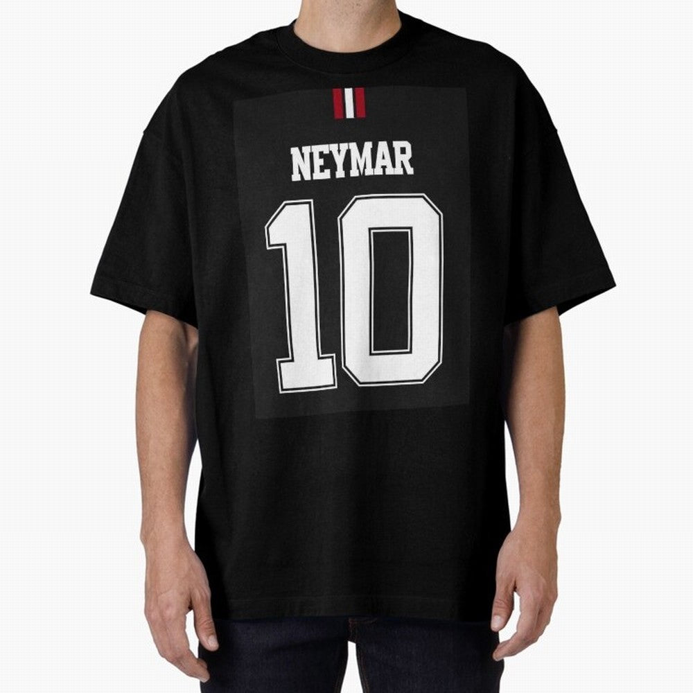 Neymar Oversized T-Shirt Feel the Trophy Chase of Global Football Passion for FIFA World Cup 2026 USA Canada Mexico, Filled with Cristiano Ronaldo, Spain and Netherlands, Sports Nostalgia, International Competition, Famous Players and Unforgettable