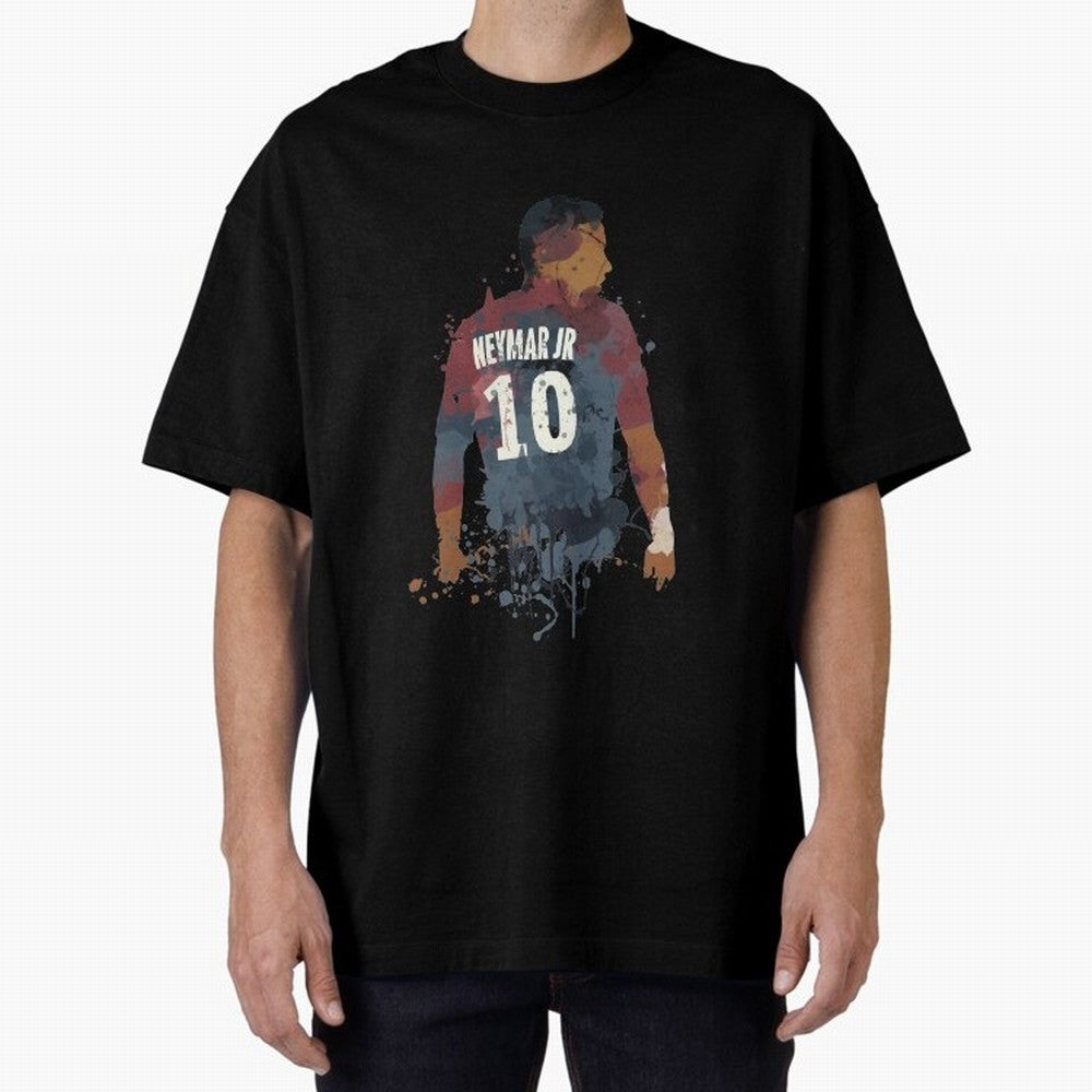 Neymar Brazilian Legend Art Oversized T-Shirt Bring Home FIFA World Cup 2026 Group Stage for Fans of Neymar and Germany, Bringing Football Festival Excitement, Trophy Ambitions, Country Rivalries and Star Player Buzz; Perfect for Fans, Collectors,