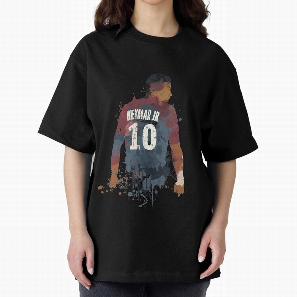Neymar Brazilian Legend Art Oversized T-Shirt Bring Home FIFA World Cup 2026 Group Stage for Fans of Neymar and Germany, Bringing Football Festival Excitement, Trophy Ambitions, Country Rivalries and Star Player Buzz; Perfect for Fans, Collectors,