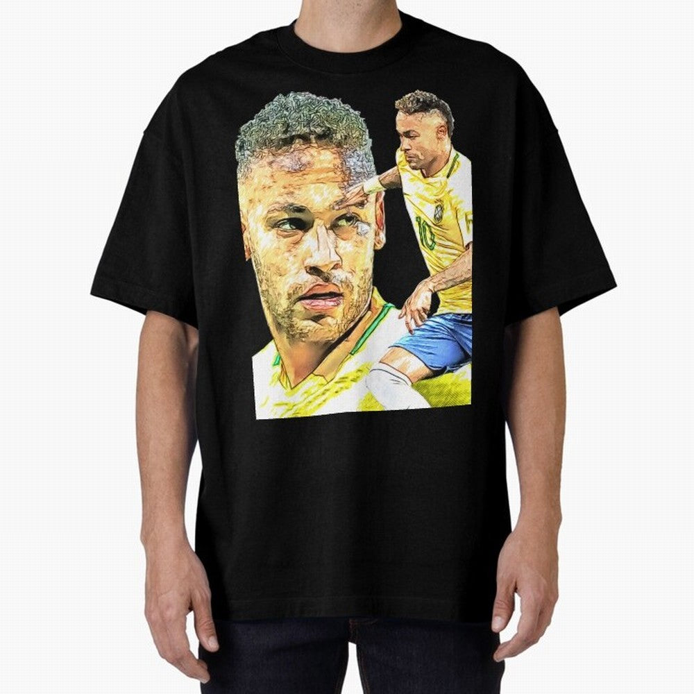Neymar Futbol Oversized T-Shirt Bring Global Tournament Vibes to Match Day Hype around FIFA World Cup 2026, Neymar, Argentina, France and Brazil, Champion Mindset, Group Stage Buzz, Knockout Tension and Passionate Fan Culture; Made for Collectors