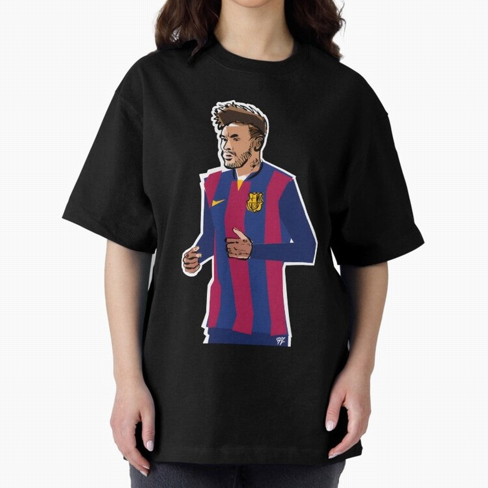Neymar prime Oversized T-Shirt Fuel the Hype around Global Football Passion for FIFA World Cup 2026 Group Stage, Centered on Cristiano Ronaldo, Spain, Classic Soccer Heritage, Championship Pressure, Fan Loyalty and International Pride; Perfect for