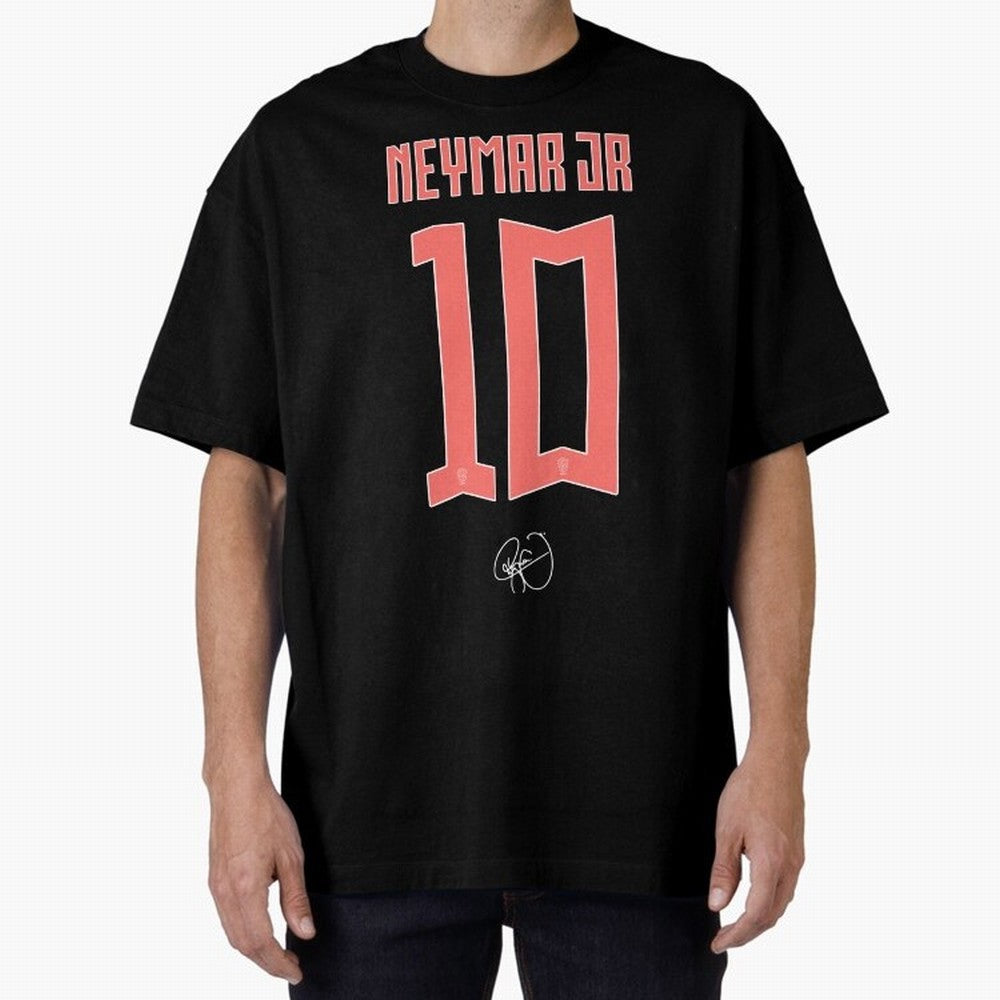 Neymar 10 Oversized T-Shirt Support the FIFA World Cup 2026 Group Stage Journey through Messi and Cristiano Ronaldo Highlights, Brazil Pride, Supporter Pride, Iconic Celebrations, Legendary Names and Global Match Day Energy; Perfect for Supporters