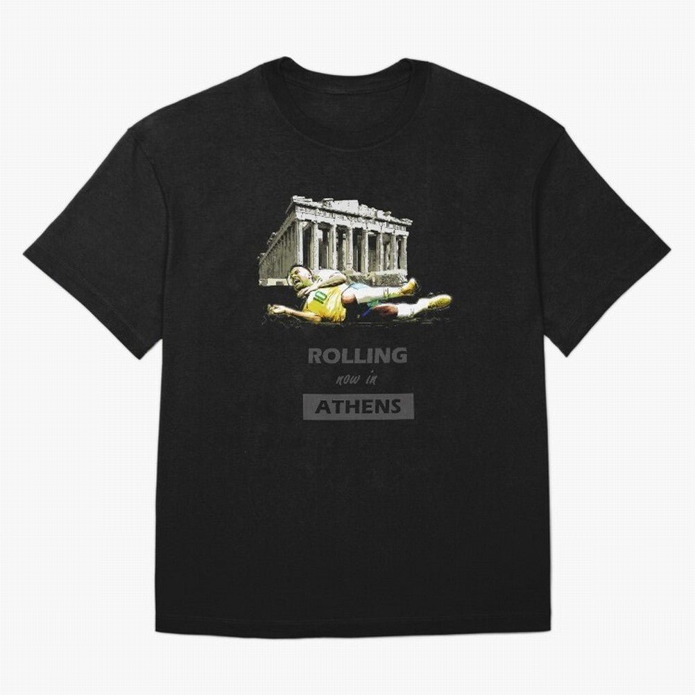 Rolling now in Athens Essential T-Shirt Show Your Stadium Side during Global Football Passion for FIFA World Cup 2026 USA Canada Mexico, Inspired by Mbappe and Neymar, Portugal, Goal Celebration Energy, Supporter Heritage, Football Icons and