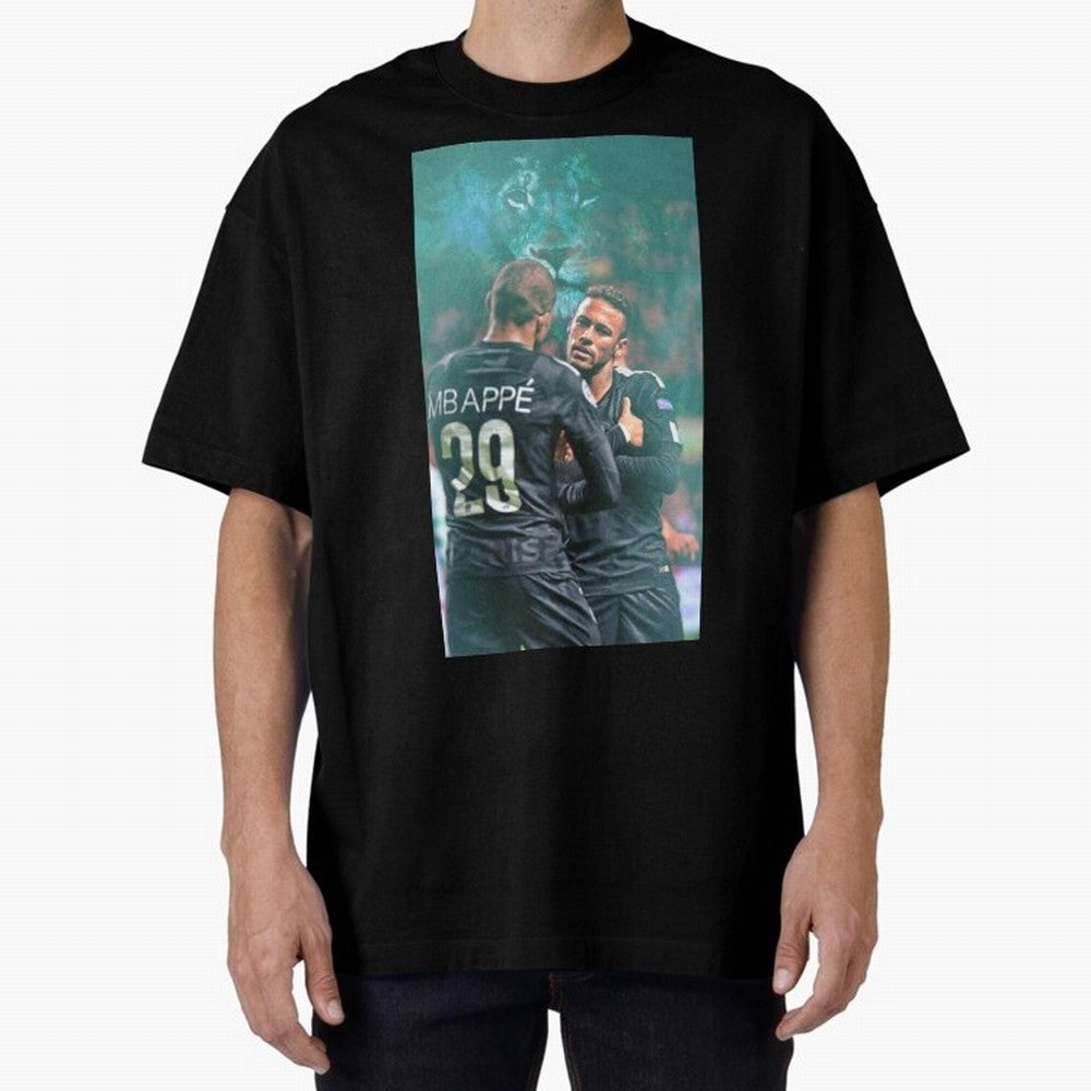 Art Neymar Wallpaper Oversized T-Shirt Follow Every Goal of FIFA World Cup 2026 Group Stage for Fans of Neymar and Brazil, Portugal and Argentina, Bringing Championship Spirit, Famous Goals, Roaring Crowds and International Football Unity; Perfect