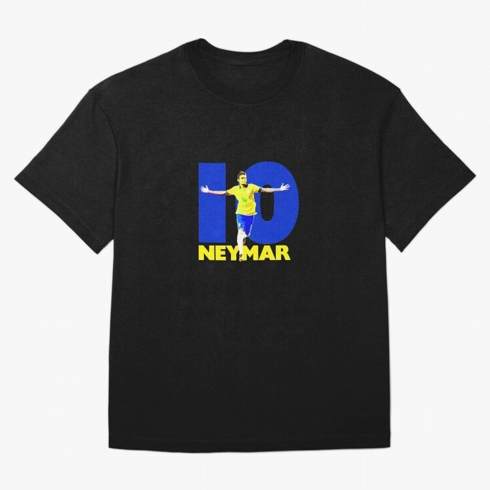 Neymar 10 Oversized T-Shirt Treasure Match Day Hype around FIFA World Cup 2026, CR7, Spain, Classic Soccer Heritage, Championship Pressure, Fan Loyalty and International Pride; Made for Die Hard Supporters, Soccer Lovers, Game Day Photos and