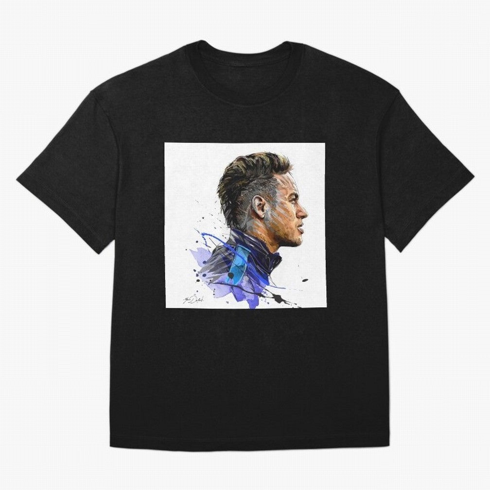 Neymar Design Oversized T-Shirt Carry Match Day Hype around FIFA World Cup 2026, CR7 and Messi, Germany, Classic Soccer Heritage, Championship Pressure, Fan Loyalty and International Pride; Great for Watch Parties, Sports Bars, Family Nights, Fan