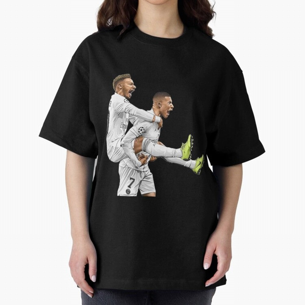 Illustration Neymar Classic T-Shirt Share the Excitement of FIFA World Cup 2026 USA Canada Mexico Spirit, Featuring England, Neymar, Haaland and Cristiano Ronaldo, Soccer Culture, Superstar Moments, National Team Dreams and Competitive Fire; Ideal