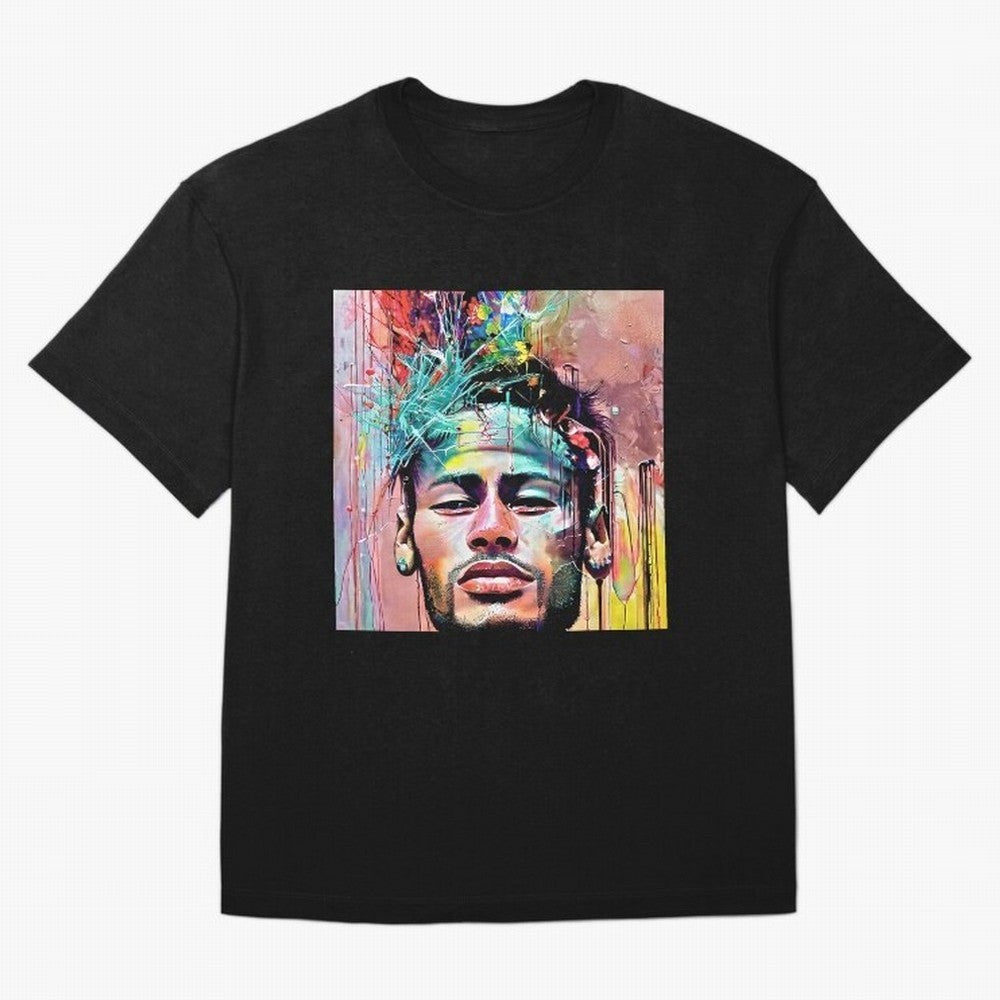 Colorful Neymar Oversized T-Shirt Live the Energy of FIFA World Cup 2026 Group Stage for Fans of Messi and Brazil, Bringing Soccer Culture, Superstar Moments, National Team Dreams and Competitive Fire; Perfect for Supporters Who Want Bold Football