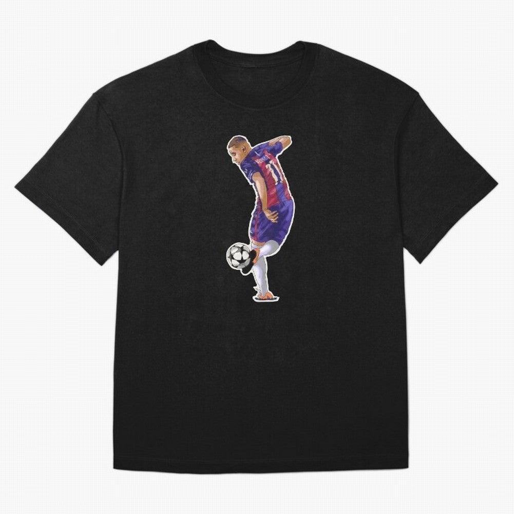 Neymar Artwork Classic T-Shirt Keep the Legacy of Global Football Passion for FIFA World Cup 2026 USA Canada Mexico, Featuring Messi, Neymar and Mbappe, England, France and Netherlands, Stadium Chants, National Pride, Trophy Dreams and