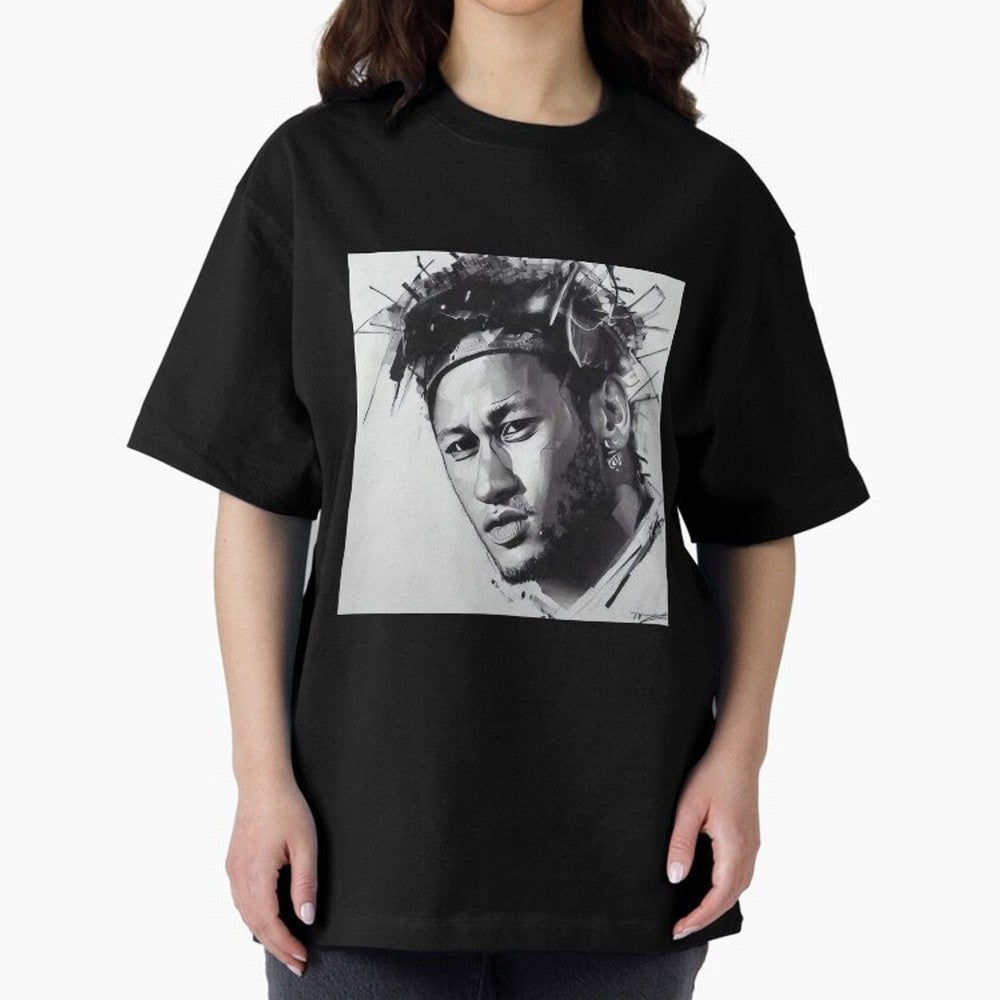 black and white Neymar Classic T-Shirt Bring International Match Energy to Global Football Passion for FIFA World Cup 2026 USA Canada Mexico, Celebrating Messi and Cristiano Ronaldo, Argentina, France and Brazil, Vintage Soccer Flavor, Modern