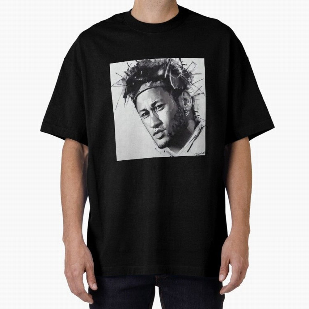 black and white Neymar Classic T-Shirt Bring International Match Energy to Global Football Passion for FIFA World Cup 2026 USA Canada Mexico, Celebrating Messi and Cristiano Ronaldo, Argentina, France and Brazil, Vintage Soccer Flavor, Modern