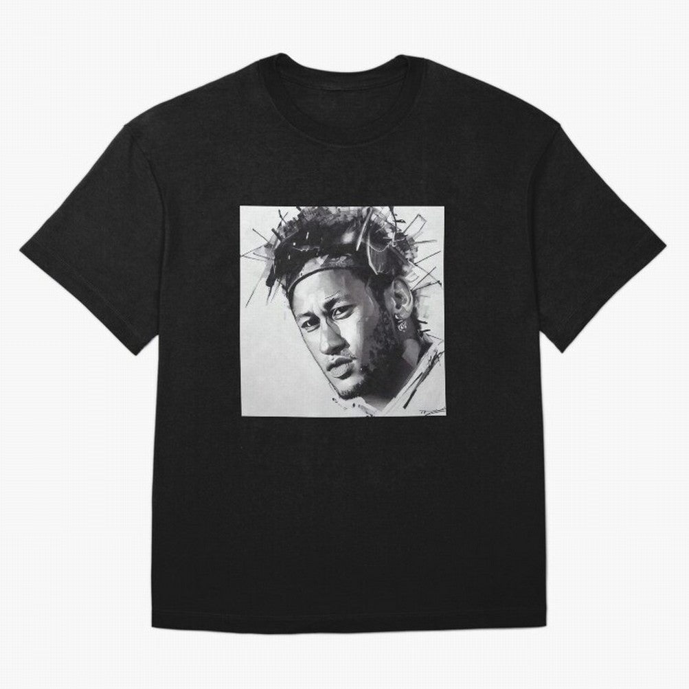 black and white Neymar Classic T-Shirt Bring International Match Energy to Global Football Passion for FIFA World Cup 2026 USA Canada Mexico, Celebrating Messi and Cristiano Ronaldo, Argentina, France and Brazil, Vintage Soccer Flavor, Modern