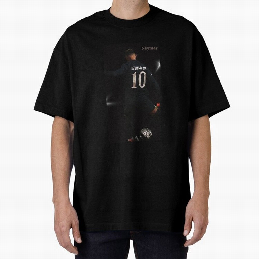 Neymar black version Oversized T-Shirt Wear the Spirit of FIFA World Cup 2026 Spirit, Highlighting England and Germany, CR7, Supporter Pride, Iconic Celebrations, Legendary Names and Global Match Day Energy; Ideal for Football Dads, Football Moms,