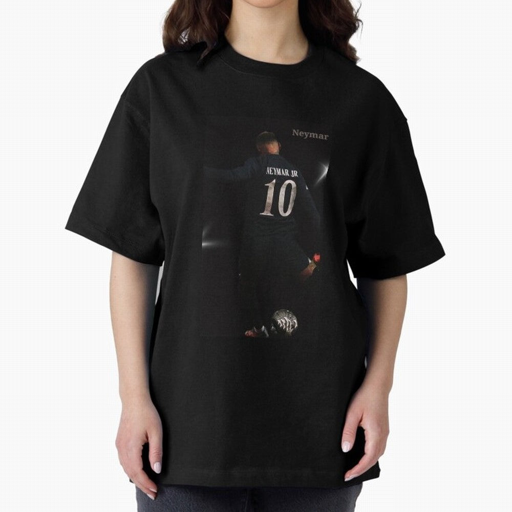 Neymar black version Oversized T-Shirt Wear the Spirit of FIFA World Cup 2026 Spirit, Highlighting England and Germany, CR7, Supporter Pride, Iconic Celebrations, Legendary Names and Global Match Day Energy; Ideal for Football Dads, Football Moms,