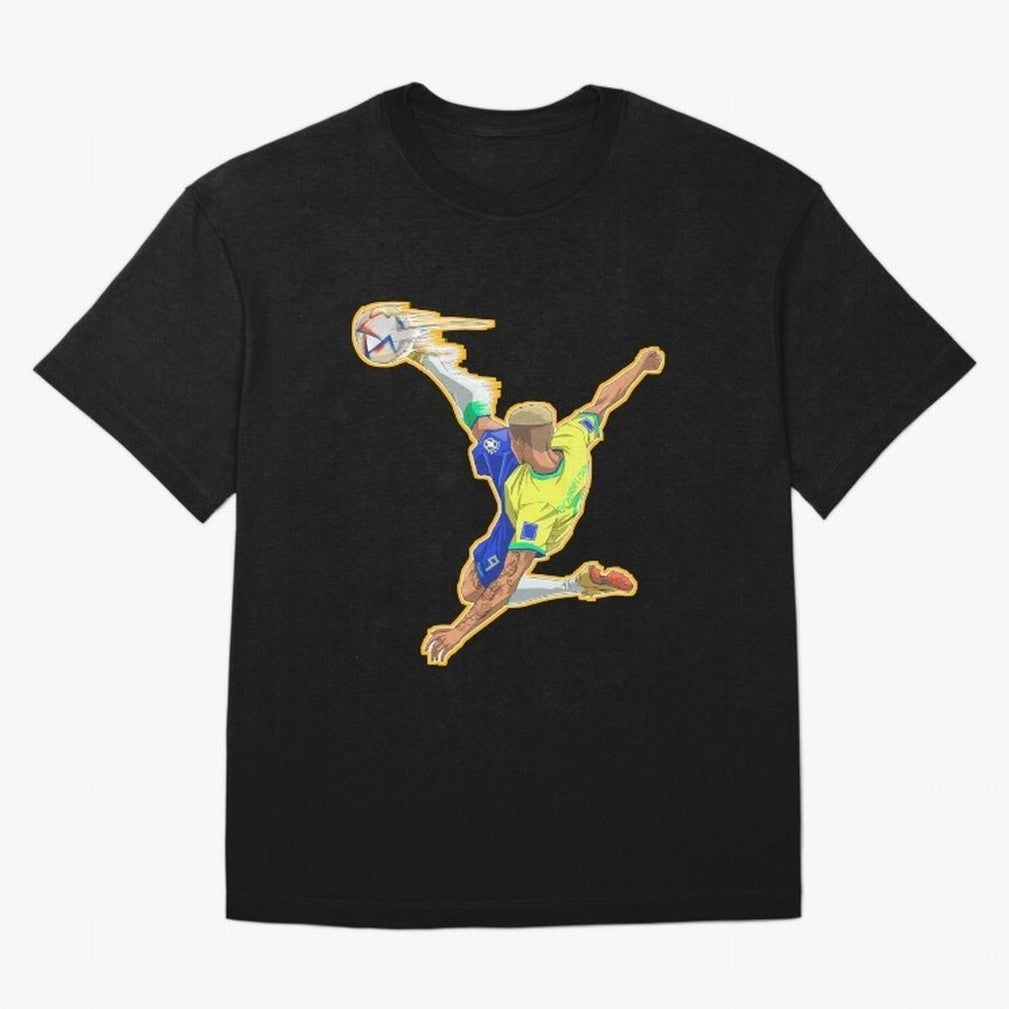 Richarlison Anime Goal Essential T-Shirt Show Passion for the Stars of Global Football Passion for FIFA World Cup 2026, Connected to Messi, Brazil, Championship Spirit, Famous Goals, Roaring Crowds and International Football Unity; Built for