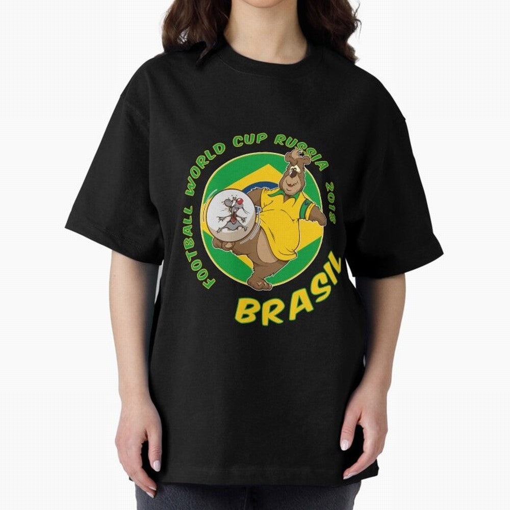 Football Russia 2018 World Cup Brazil T shirts and Merchandise Oversized T-Shirt Mark Match Day Hype around FIFA World Cup 2026 Group Stage, Neymar, Spain and Netherlands, Champion Mindset, Group Stage Buzz, Knockout Tension and Passionate Fan