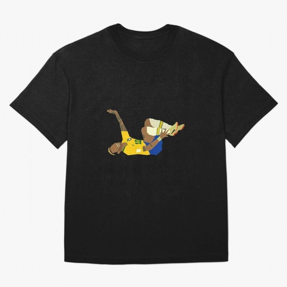 Falling Brazilian Player Classic T-Shirt Feel FIFA World Cup 2026 USA Canada Mexico Built around CR7 and Messi, Brazil Energy, Global Supporter Spirit, Legendary Goals, National Colors and Tournament Celebration; Built for Supporters Chasing Trophy