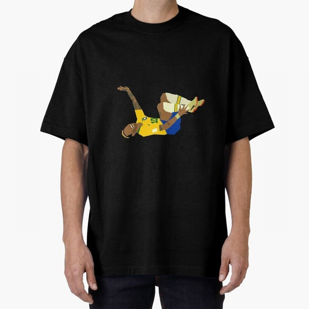 Falling Brazilian Player Classic T-Shirt Feel FIFA World Cup 2026 USA Canada Mexico Built around CR7 and Messi, Brazil Energy, Global Supporter Spirit, Legendary Goals, National Colors and Tournament Celebration; Built for Supporters Chasing Trophy