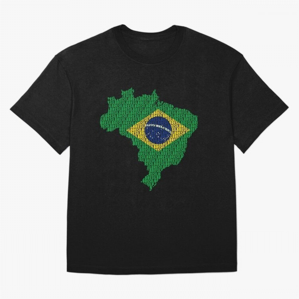 Map of Brazil (Brazil) Classic T-Shirt Wear the Spirit of FIFA World Cup 2026 Spirit, Inspired by Netherlands, CR7, Goal Celebration Energy, Supporter Heritage, Football Icons and Worldwide Tournament Joy; Made for Collectors Who Enjoy Iconic