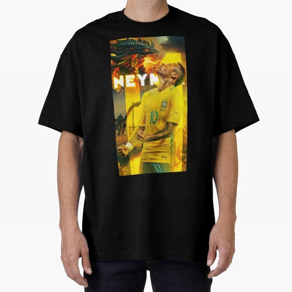 Art Neymar Wallpaper Classic T-Shirt Celebrate the Stars of FIFA World Cup 2026 with Cristiano Ronaldo, Haaland and CR7, Portugal Energy, Sports Nostalgia, International Competition, Famous Players and Unforgettable Victories; Great for Supporters