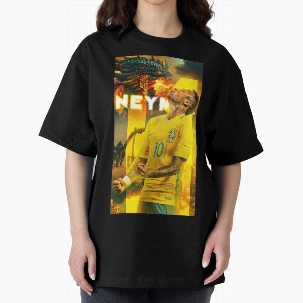 Art Neymar Wallpaper Classic T-Shirt Celebrate the Stars of FIFA World Cup 2026 with Cristiano Ronaldo, Haaland and CR7, Portugal Energy, Sports Nostalgia, International Competition, Famous Players and Unforgettable Victories; Great for Supporters