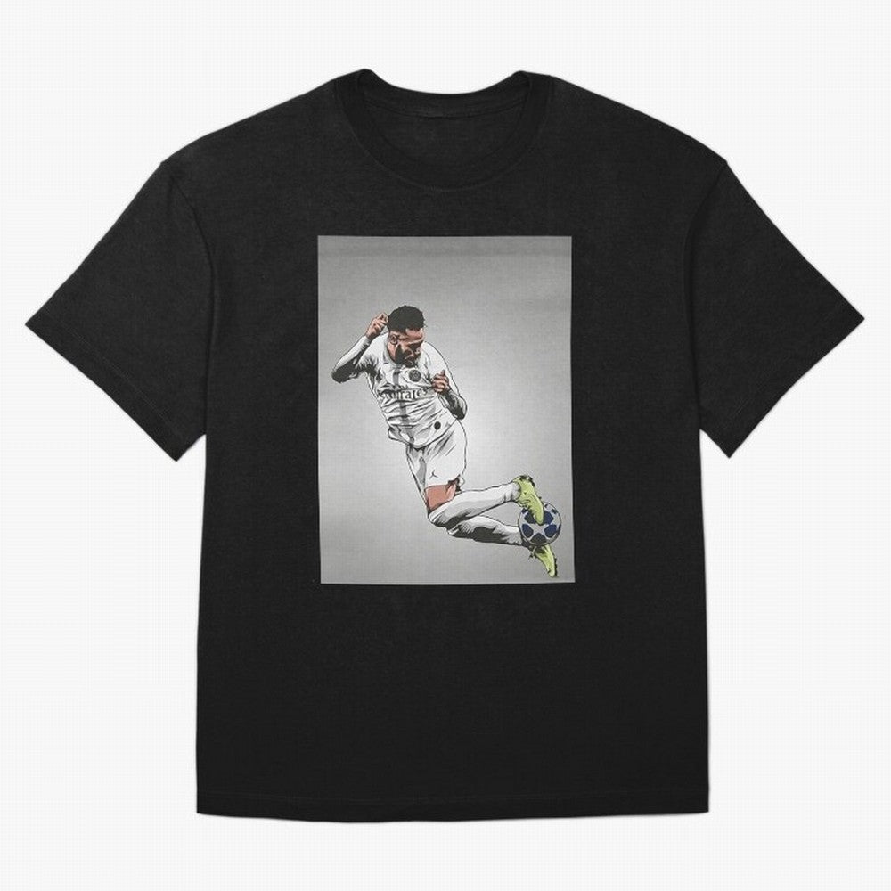 Illustration Neymar Wallpaper Classic T-Shirt Create FIFA World Cup 2026 for Fans of Messi, Neymar and Mbappe and Spain, Bringing Championship Spirit, Famous Goals, Roaring Crowds and International Football Unity; Great for Watch Parties, Sports