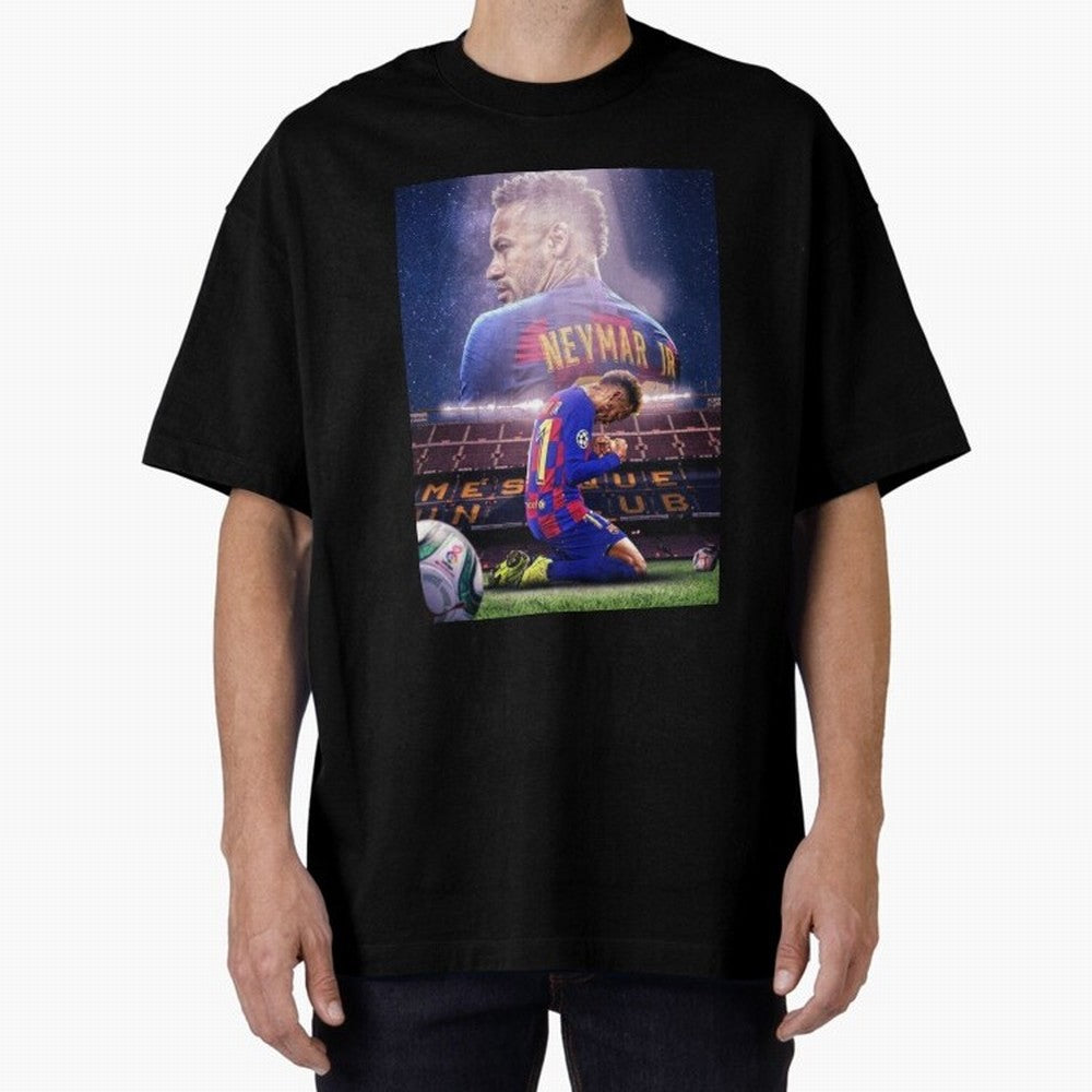 Art Wallpaper Neymar Classic T-Shirt Support Iconic Players in FIFA World Cup 2026 Group Stage for Fans of Neymar, Haaland and Cristiano Ronaldo and Netherlands, Bringing Sports Nostalgia, International Competition, Famous Players and Unforgettable