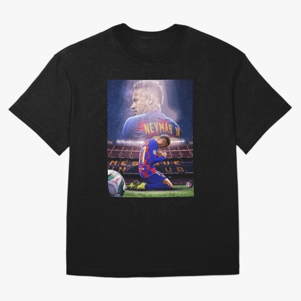 Art Wallpaper Neymar Classic T-Shirt Support Iconic Players in FIFA World Cup 2026 Group Stage for Fans of Neymar, Haaland and Cristiano Ronaldo and Netherlands, Bringing Sports Nostalgia, International Competition, Famous Players and Unforgettable