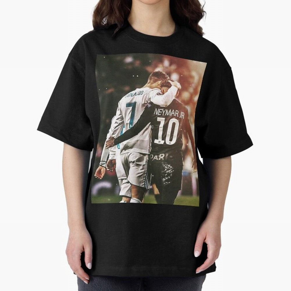 CR7 N Neymar Essential T-Shirt Bring Stadium Energy to Global Football Passion for FIFA World Cup 2026, Connected to Messi and Cristiano Ronaldo, Brazil, Football Festival Excitement, Trophy Ambitions, Country Rivalries and Star Player Buzz; Made
