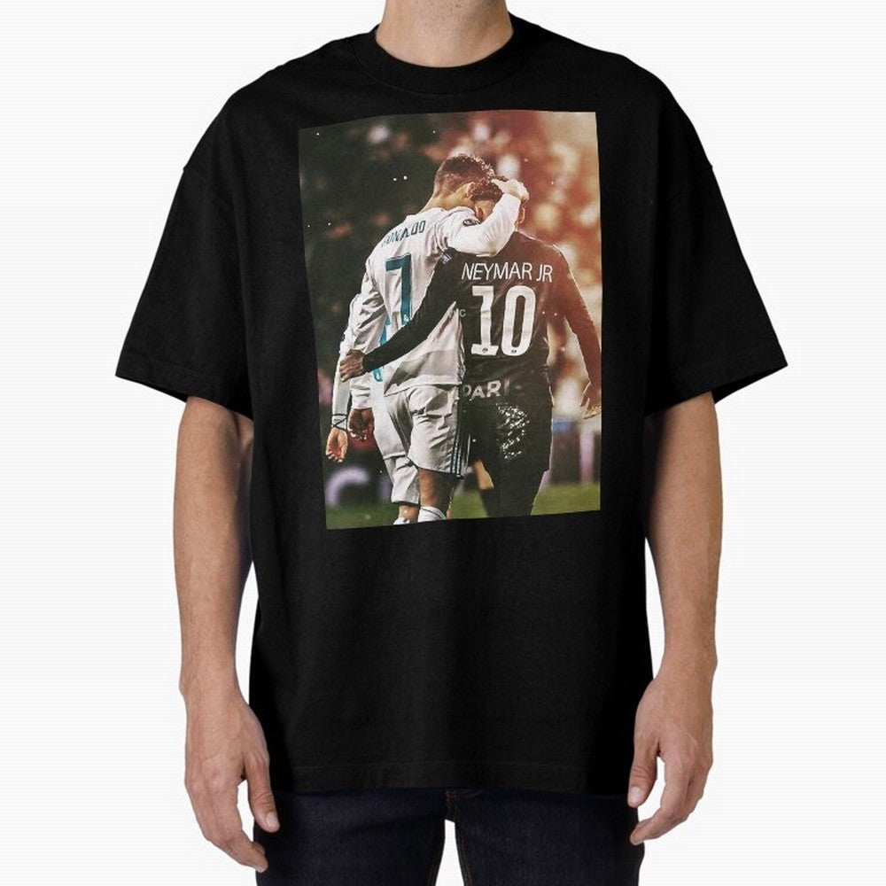 CR7 N Neymar Essential T-Shirt Bring Stadium Energy to Global Football Passion for FIFA World Cup 2026, Connected to Messi and Cristiano Ronaldo, Brazil, Football Festival Excitement, Trophy Ambitions, Country Rivalries and Star Player Buzz; Made