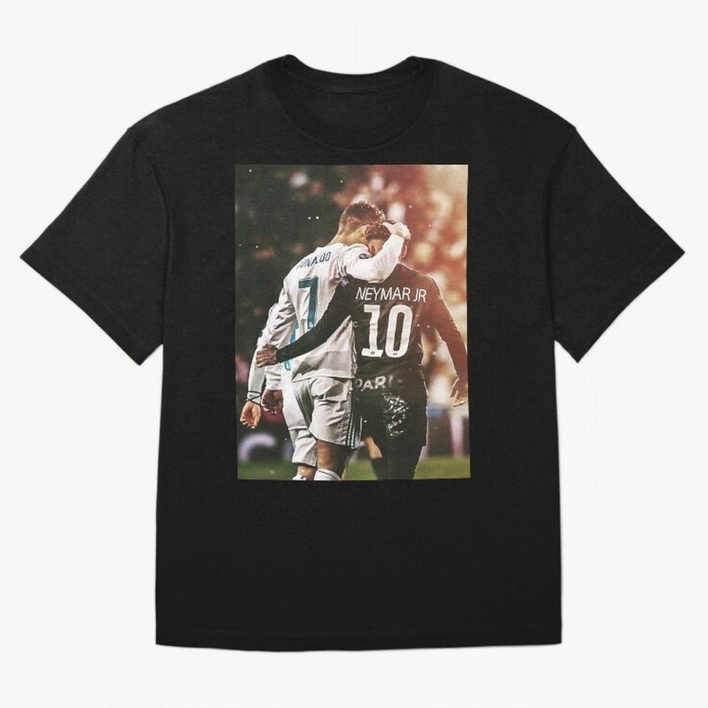 CR7 N Neymar Essential T-Shirt Bring Stadium Energy to Global Football Passion for FIFA World Cup 2026, Connected to Messi and Cristiano Ronaldo, Brazil, Football Festival Excitement, Trophy Ambitions, Country Rivalries and Star Player Buzz; Made