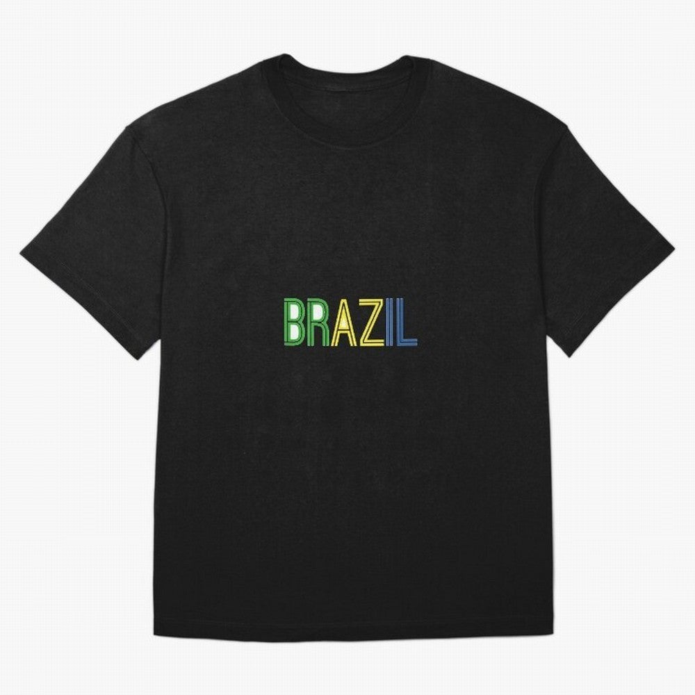 Simple Brazil Sticker Classic T-Shirt Celebrate FIFA World Cup 2026 Group Stage Spirit, Celebrating Portugal, CR7 and Messi, Supporter Pride, Iconic Celebrations, Legendary Names and Global Match Day Energy; Ideal for Football Dads, Football Moms,