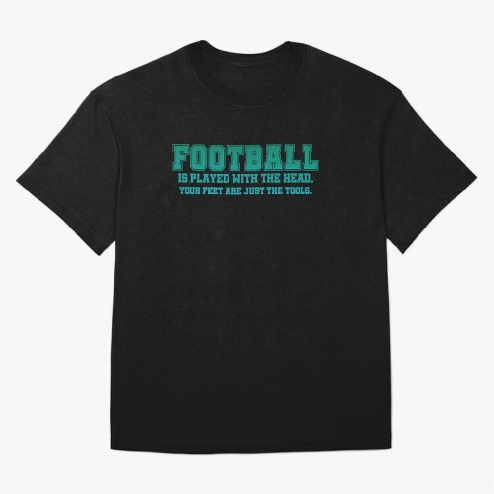 Football is played with the head. Classic T-Shirt Follow Every Goal of FIFA World Cup 2026 USA Canada Mexico for Fans of CR7 and England, France and Netherlands, Bringing Championship Spirit, Famous Goals, Roaring Crowds and International Football