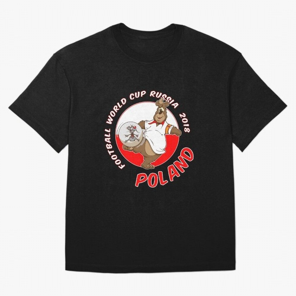 Poland football World Cup Russia 2018 T shirt and merchandise Classic T-Shirt Bring Champion Energy into FIFA World Cup 2026 Group Stage Spirit, Capturing France and Portugal, Messi, Neymar and Mbappe, Sports Nostalgia, International Competition,