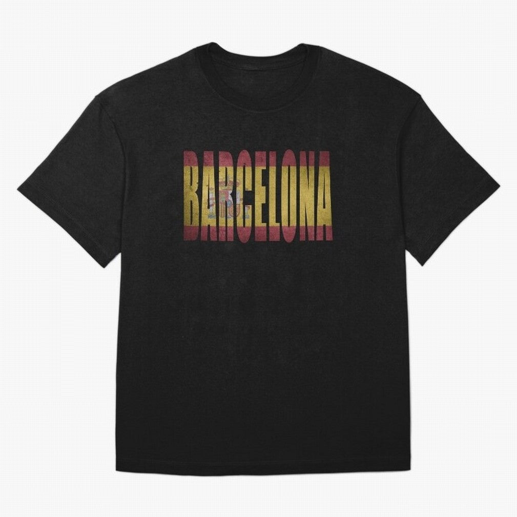 Barcelona city Oversized T-Shirt Bring Stadium Energy to FIFA World Cup 2026 for Fans of Messi, CR7 and Mbappe and England, France and Netherlands, Bringing Goal Celebration Energy, Supporter Heritage, Football Icons and Worldwide Tournament Joy;