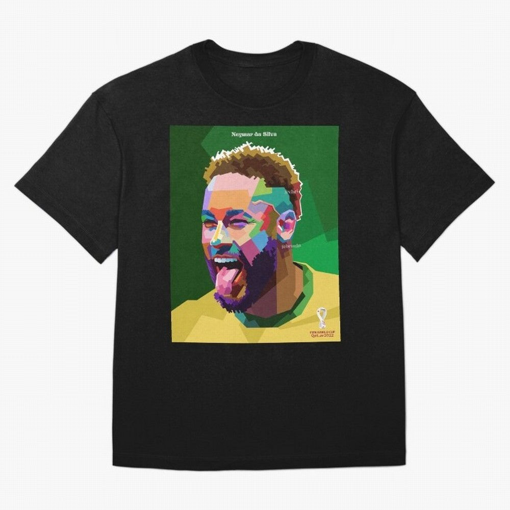 Neymar Brazil World Cup 2022 Pop Art Classic T-Shirt Celebrate the Biggest Stage of FIFA World Cup 2026 Group Stage for Fans of Messi and England and Germany, Bringing Supporter Pride, Iconic Celebrations, Legendary Names and Global Match Day
