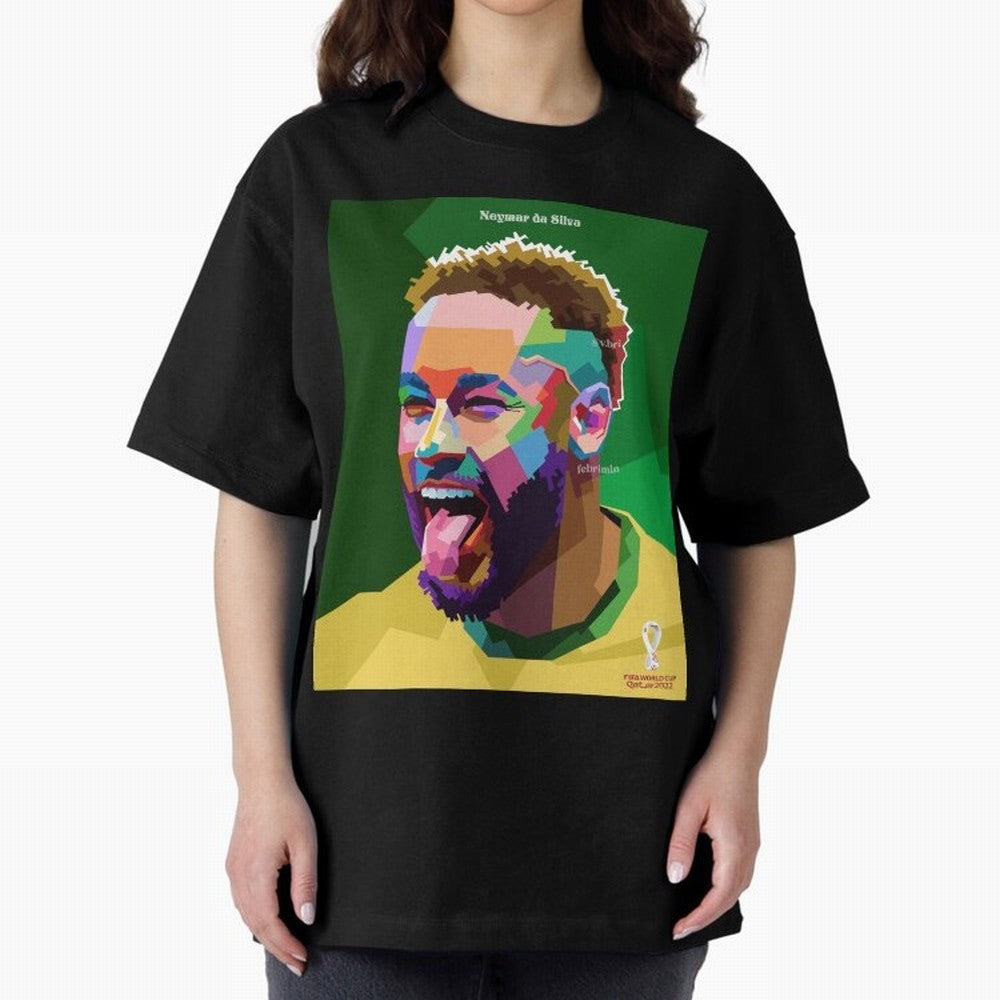 Neymar Brazil World Cup 2022 Pop Art Classic T-Shirt Celebrate the Biggest Stage of FIFA World Cup 2026 Group Stage for Fans of Messi and England and Germany, Bringing Supporter Pride, Iconic Celebrations, Legendary Names and Global Match Day