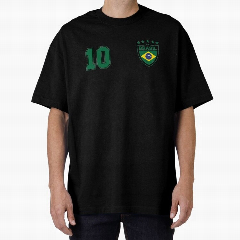 Classic Brasil Soccer No. 10 Brazil World Jersey Cup T Shirt Classic T-Shirt Bring a Vintage Feel to FIFA World Cup 2026 USA Canada Mexico Built around Neymar, Haaland and Cristiano Ronaldo, England and Germany Energy, Retro Football Energy, Iconic